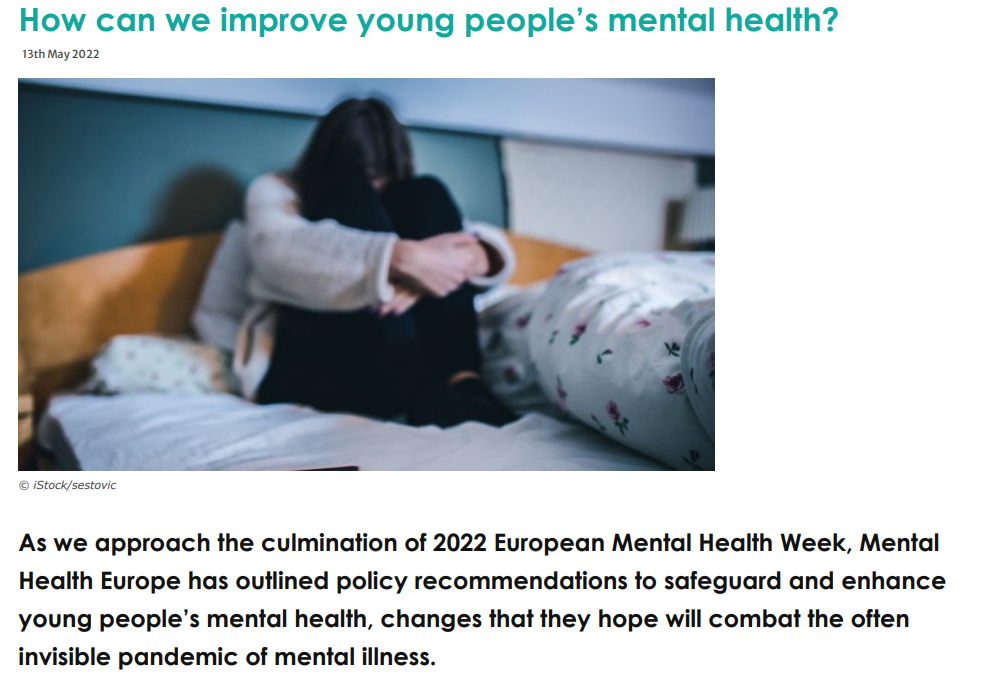 How can we improve young people’s mental health?